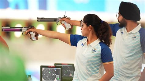 Paris Olympics 2024 Shooting Manu Bhaker Sarabjot Singh Duo Enters