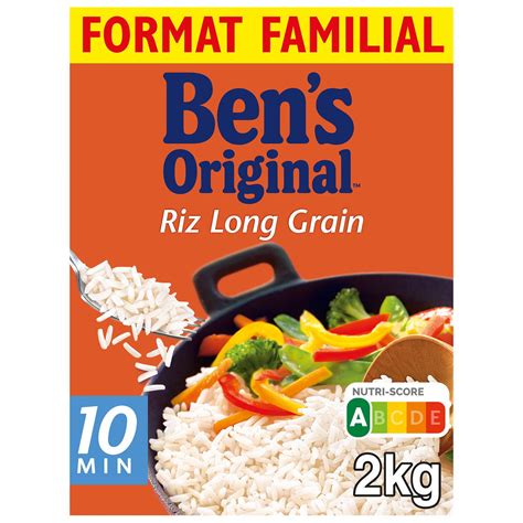 Riz Long Grain Bens Original Le Paquet De 2kg à Prix Carrefour