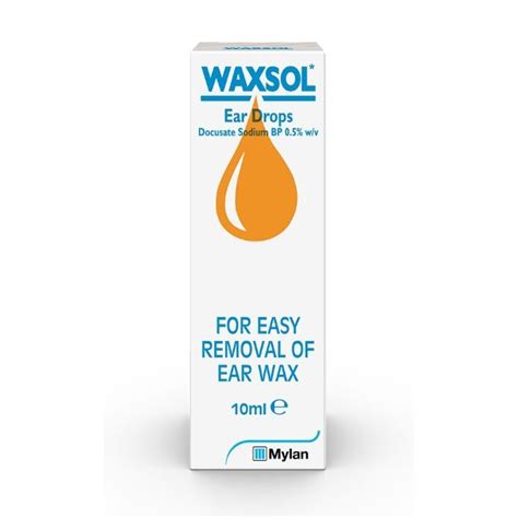 Waxsol Ear Drops 10ml Ashtons