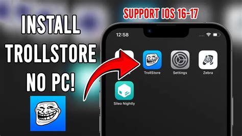 How To Install Trollstore On Ios Easily No Computer Youtube