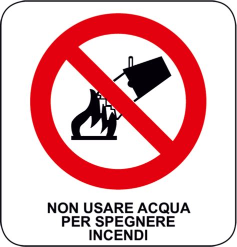 Cartello Divieto Vietato Usare Acqua Sicurezza Shop