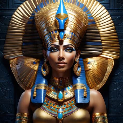 Premium Photo Beautiful Egyptian Pharaonic Queen With Pharaonic Jewelry