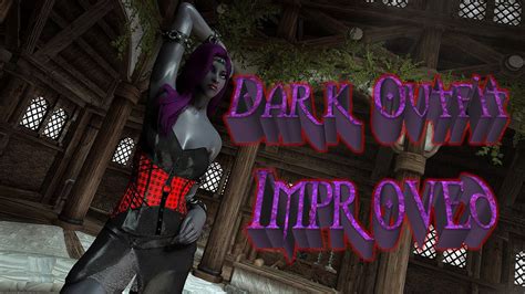 Skyrim Mods Dark Outfit Improved Pc Xbox Cbbe Ba Bodyslide Youtube