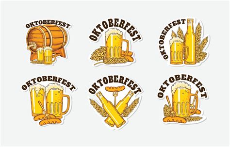 Oktoberfest Celebration Sticker Vector Art At Vecteezy