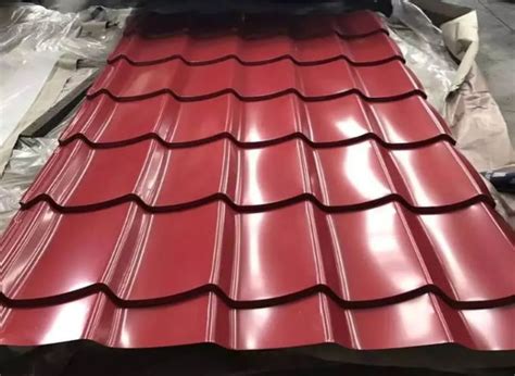 RAL3005 Red Wine AZ150 G550 Corrugated Metal Cladding Sheets Roof Panels