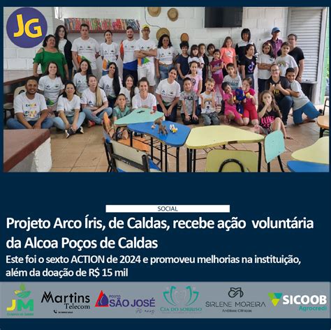 Projeto Arco Íris de Caldas recebe ação voluntária da Alcoa Poços de