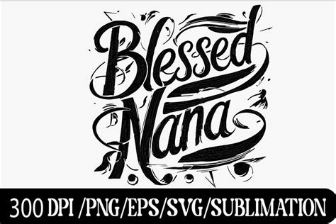 Blessed Nana Svg Retro Varsity Design Graphic By Mamtaj019838