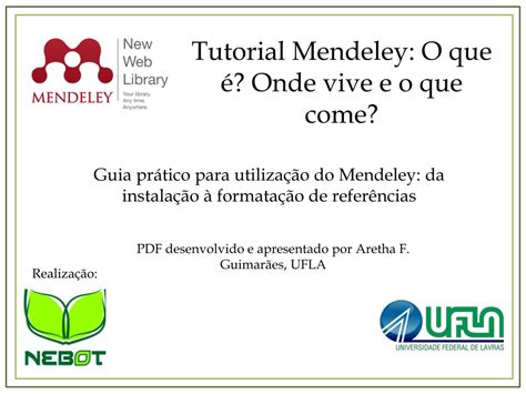 PDF Tutorial De Como Utilizar O Programa Mendeley