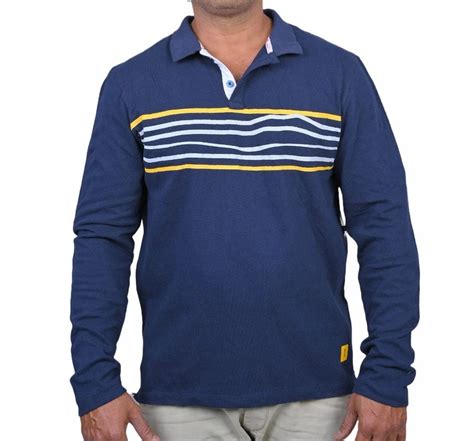 Cotton Printed Men Navy Blue Collar Neck T Shirt At Rs 225 Piece In