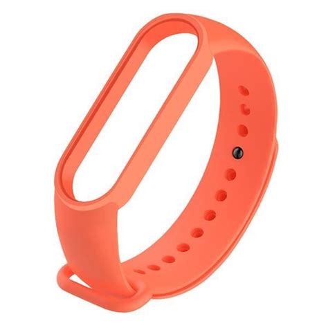 Orange Pour Mi Bande Bracelet En Silicone Pour Xiaomi Mi Band