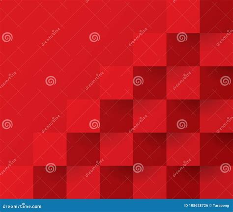 Red Geometric Pattern Abstract Background Template Stock Vector