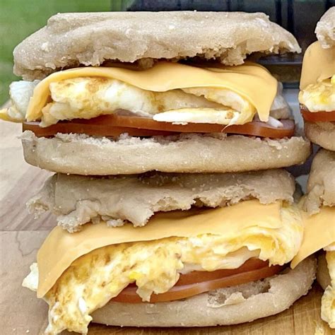 Canadian Bacon, Egg & Cheese Breakfast Sandwiches - Diana's Delish Dishes