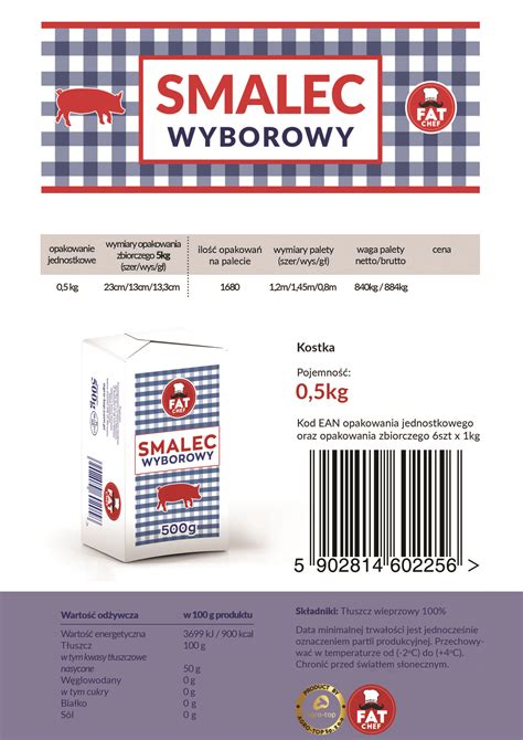 Smalec Wyborowy Kostka 500g Agrotop