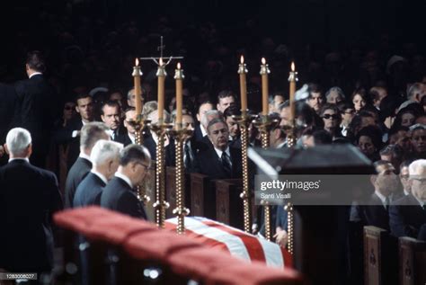 Senator Eugene Mccarthy And Vp Richard Nixon At Robert Kennedy News