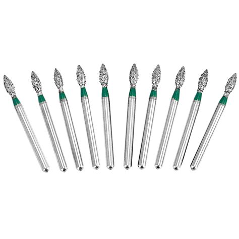 10pcs Pack Dental FG Diamond Burs For High Speed Handpiece Friction