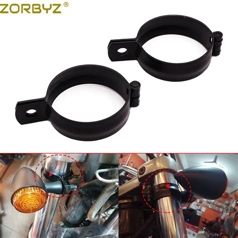 Zorbyz X Motorcycle Mm Black Metal Front Fork Mount Clamp Turn