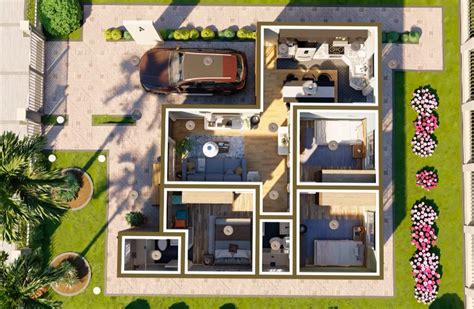 Plano De Casa Moderna Para Terreno X M Descargar