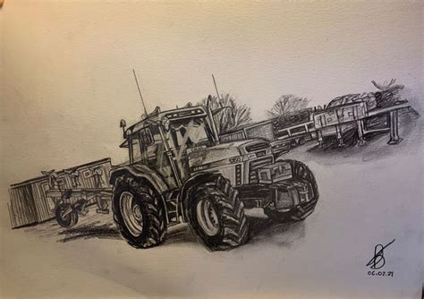 Case 5150 Bill Drury Drawings Illustration Vehicles