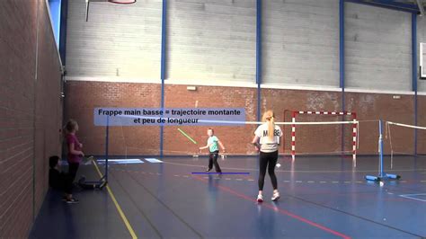 Badminton Niveau 1 Le Dégagement Youtube