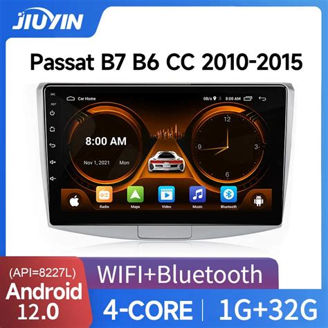 JIUYIN Carplay Auto 2din Radio Android 12 For VW Volkswagen Passat B7