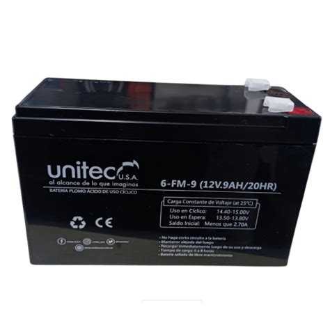 BATERIA PARA UPS 12V 9AH MARCA UNITEC Tienda MYFIMPORT