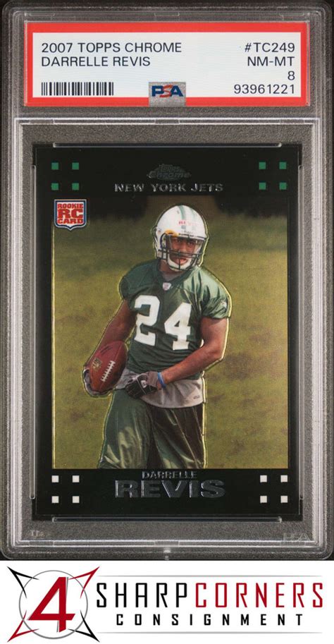 Topps Chrome Tc Darrelle Revis Rc Jets Hof Psa F