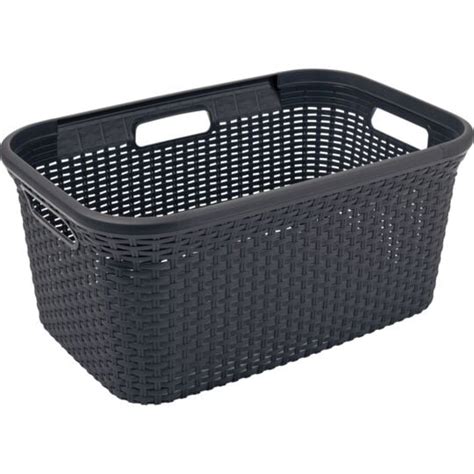 Panier à linge Marron CURVER le panier de 45L à Prix Carrefour