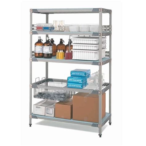 Metromax Q Hygienic Polymer Shelving 1895mmh X 460mmd