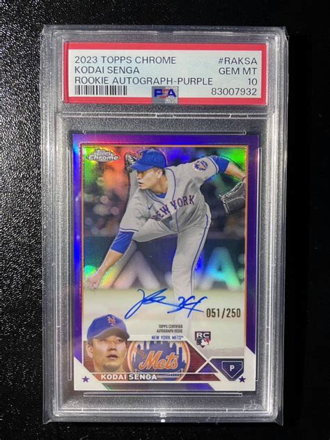 【目立った傷や汚れなし】psa10 千賀滉大 ルーキー 直筆サインカード Auto Topps Chrome Rc Psa 鑑定済み