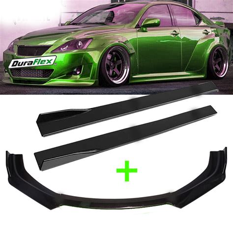 2006 2013 Lexus Is250 Is350 Car Front Bumper Lip Spoiler Splitter Side Skirts Kit Duraflex