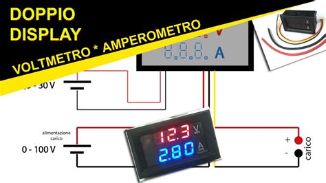 Voltmetro Amperometro Misuratore Tensione Dc 0 100v 10a Digitale Led Dual Altro Elettronica