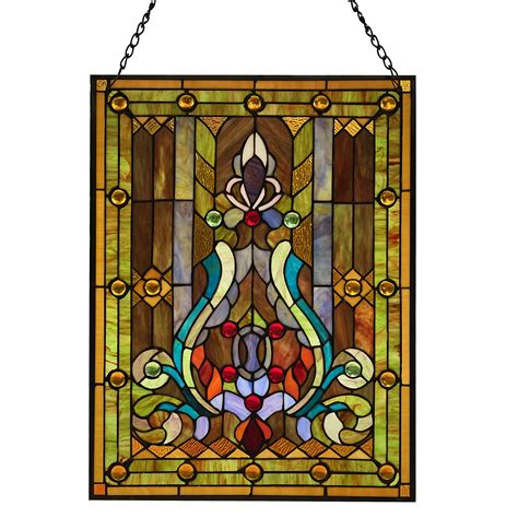 Buy River Of Goods 8225 25 Fleur De Lis Tiffany Style Stained Glass