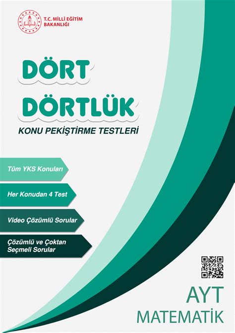 Dört Dörtlük Konu Pekiştirme Testleri OGM Materyal