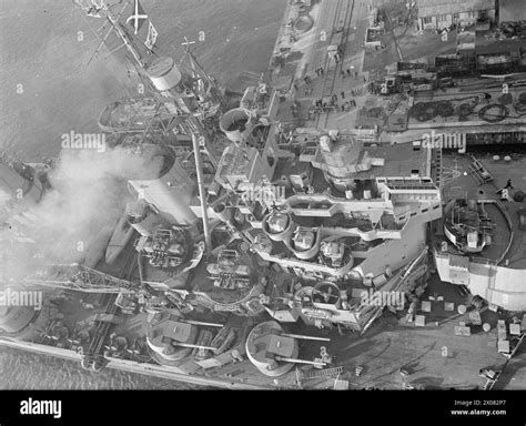 Hms Duke Of York As Seen From The Top Of A 100 Ton Crane 1 November