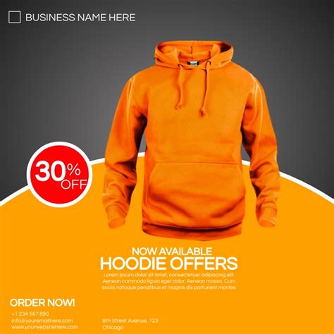 Hoodie Sale Flyer Template Postermywall