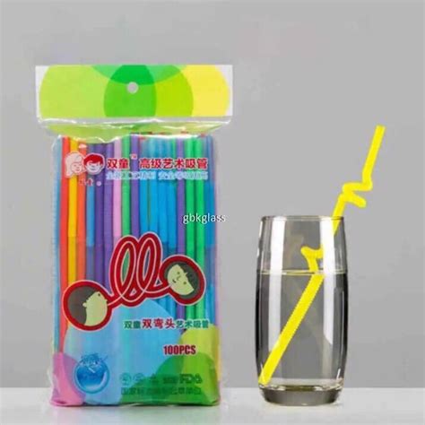 100pcs Colourful Straw