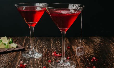 Drink de Chá Romã e Cranberry Receita Dr Oetker