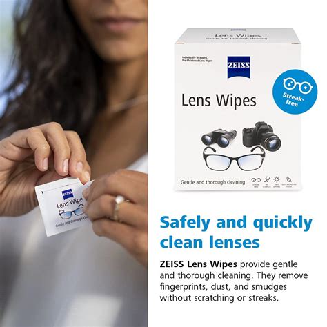 Zeiss Pre Moistened Lens Cleaning Wipes 200 Count Pack Of 1 Buy Now