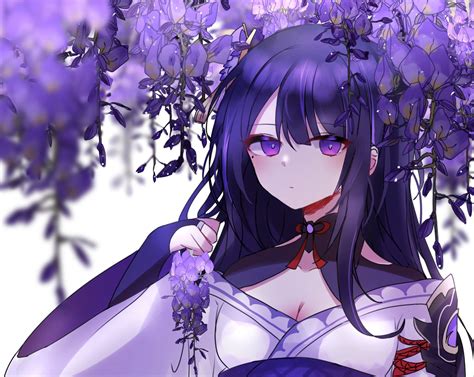 Aesthetic Anime Girl With Purple Hair Dompery