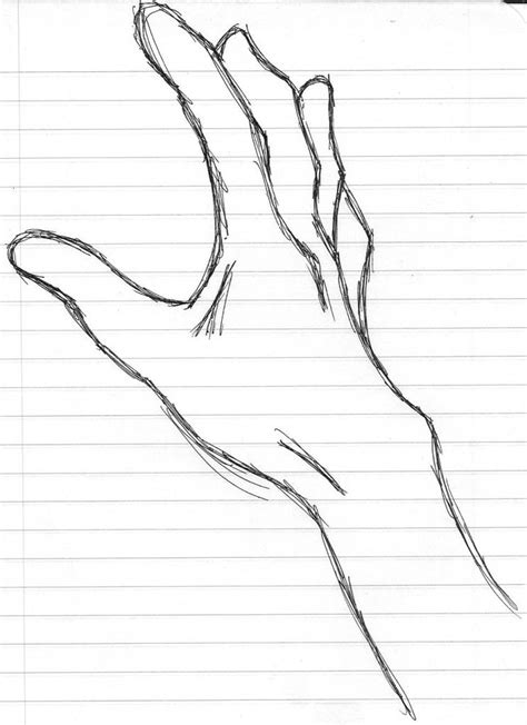 Easy Hand Reaching Out Drawing