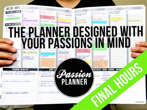 Passion Planner Start Focusing On What Really Matters By Angelia Trinidad — Kickstarter To Do