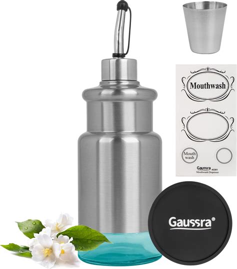 Amazon Gaussra Oz Mouthwash Dispenser With Mat And Cup Nickel