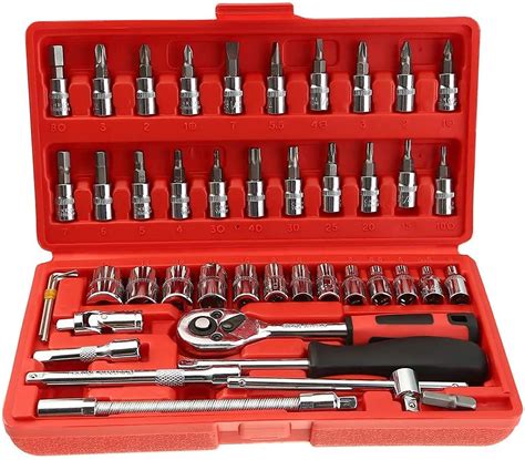 Simplyhut 46 In 1 Pcs Tool Kit And Screwdriver And Socket Set Multi