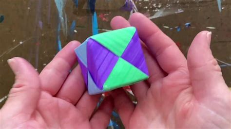 Tutorial How To Make A Sonobe Module Origami Cube Youtube