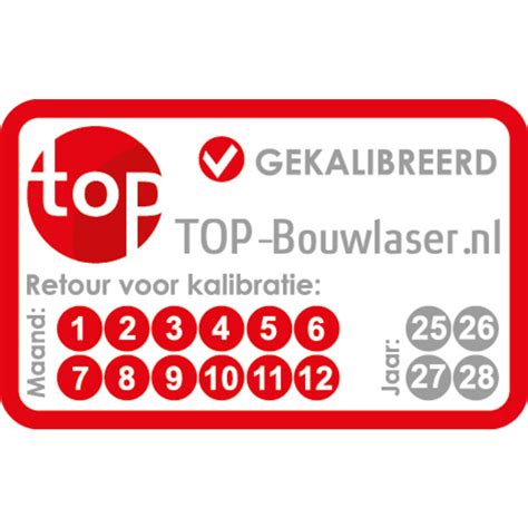 Kalibratie Voor Uw Bouwlaser Inclusief Kalibratie Rapport Top