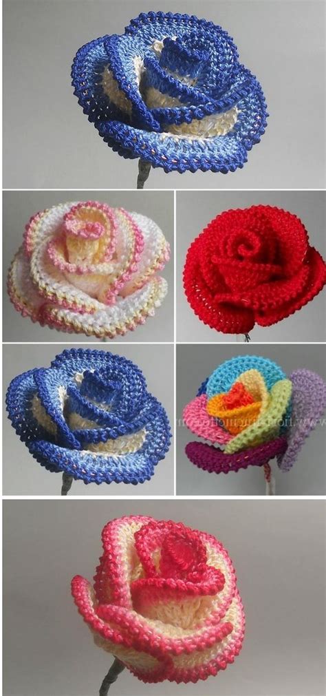 Te Ense Amos C Mo Hacer Hermosas Rosas Eternas Tejidas A Crochet