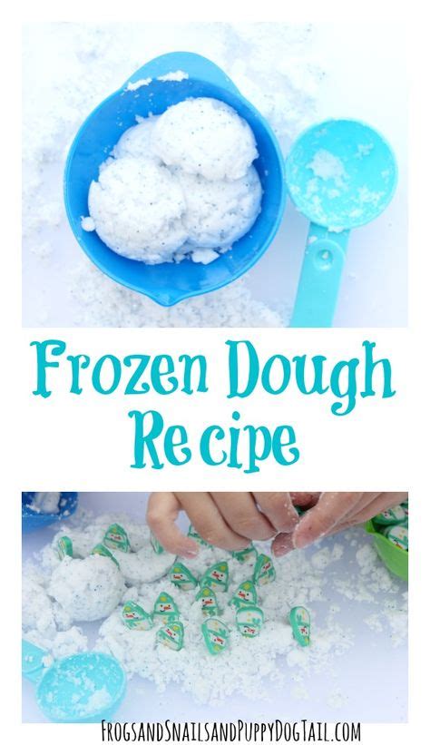 Two Ingredient Frozen Dough Recipe Science Experiments For Preschoolers Winter Activities For