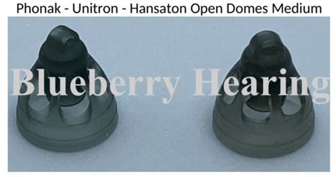 Genuine Phonak Unitron Hansaton Silicone Smokey Domes Open All Sizes Hearing Aids Store