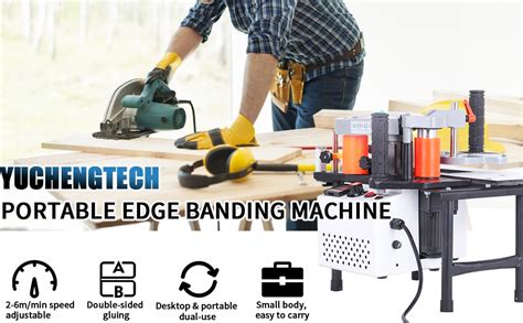 Portable Edge Bander Yuchengtech Woodworking Edge Banding Machine With