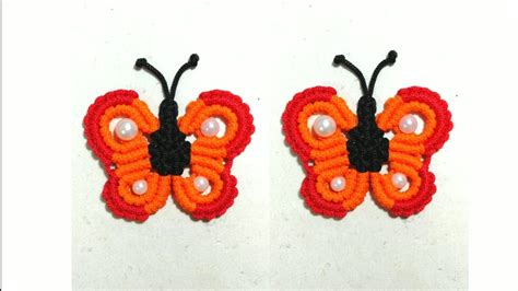 Gantungan Kunci Bros Kupu Kupu Talikur Souvenir Butterfly Macrame